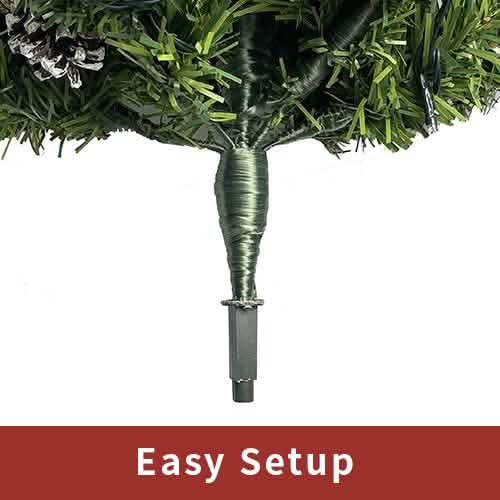 Lot de 4 : sapins de Noël artificiels