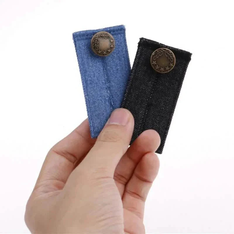 Lot de 4: Rallonge de ceinture boutonnée pour jeans à taille élastique