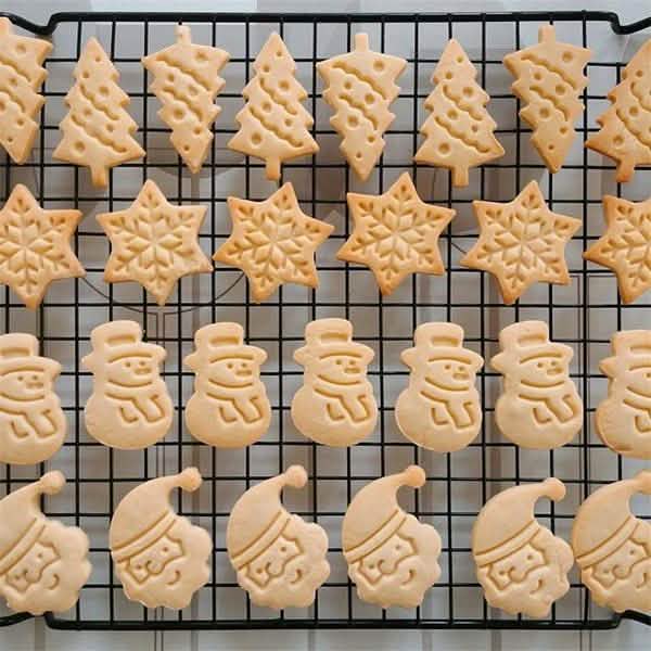 Lot de 4 : Moules à biscuits en plastique
