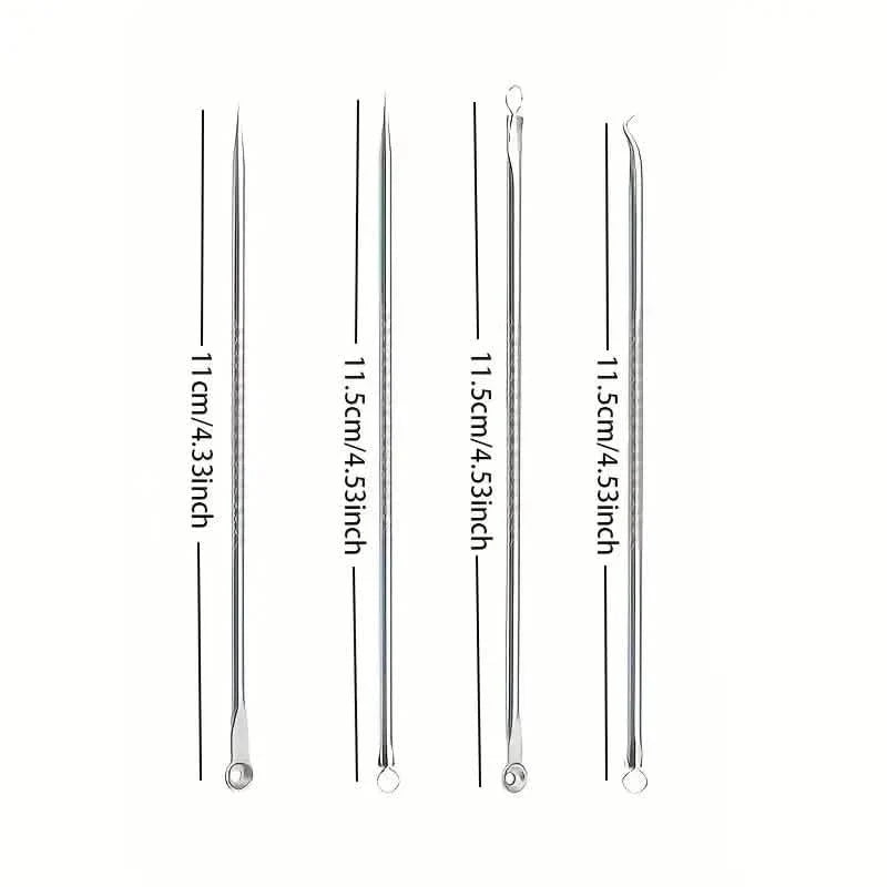 Ensemble 4 pièces : Outil pour points noirs, acné et taches sombres