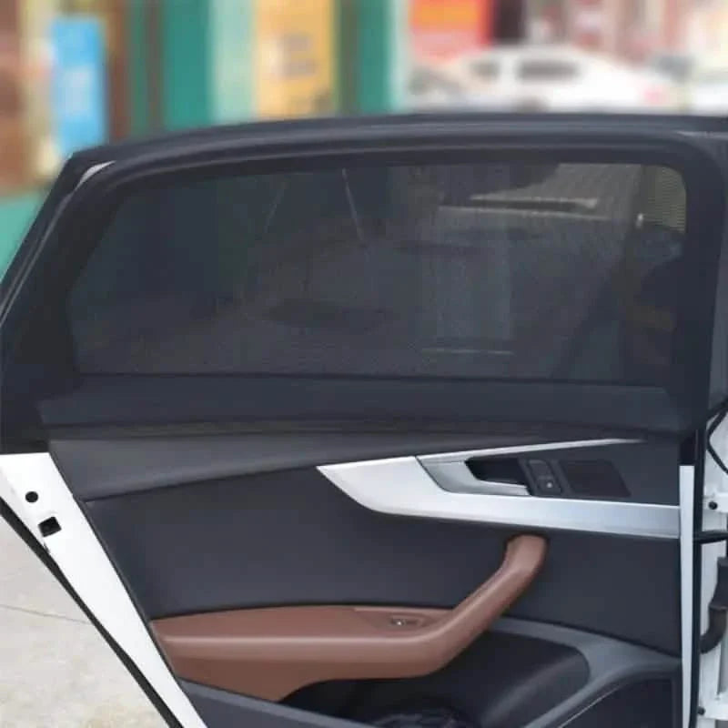 Ensemble de 4 pièces : Pare-soleil de voiture pour vitres avant et arrière