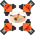 Lot de 4: Serre-joints d'angle de précision à 90 degrés pour le travail du bois