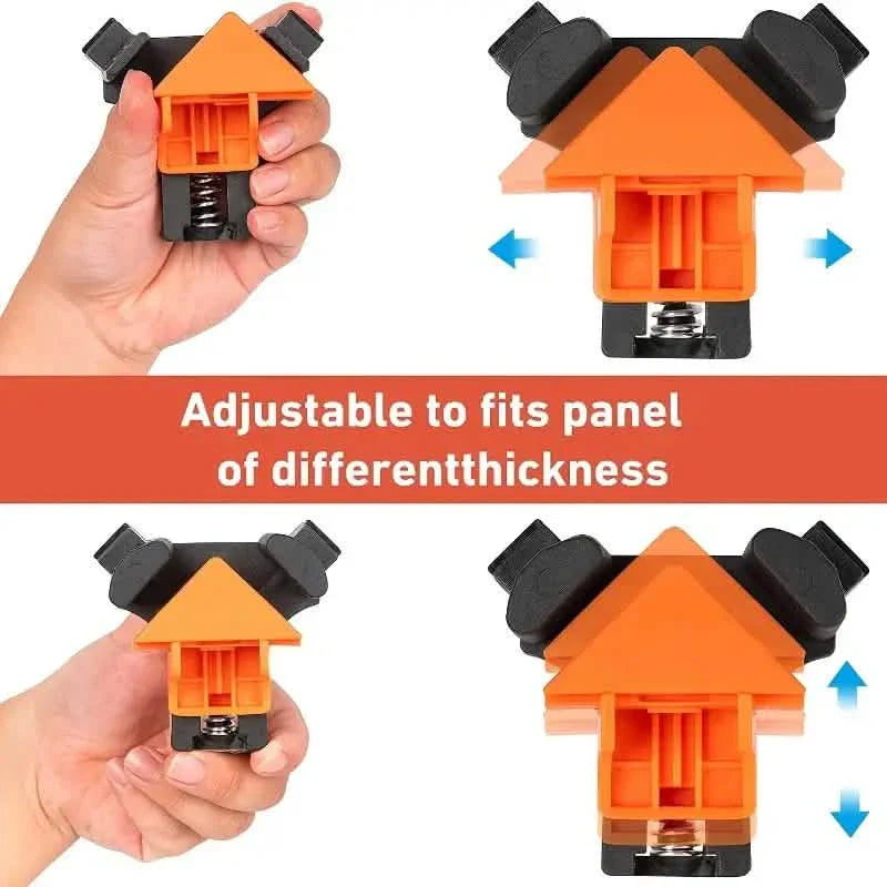 Lot de 4: Serre-joints d'angle de précision à 90 degrés pour le travail du bois
