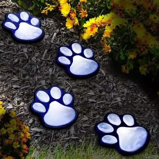 Lot de 4: Lampes solaires de jardin