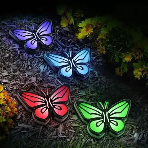Lot de 4: Lampes solaires de jardin