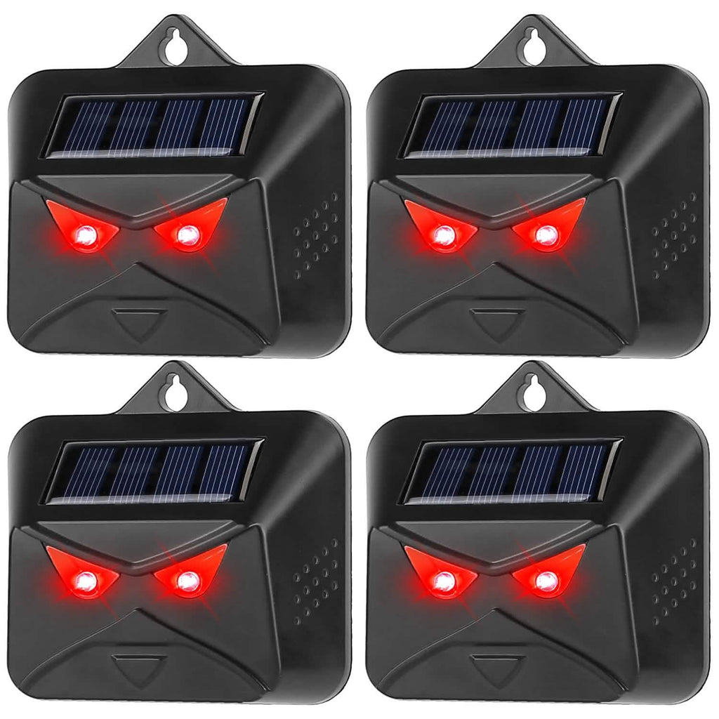 Lot de 4 : lampe solaire antiprédateur