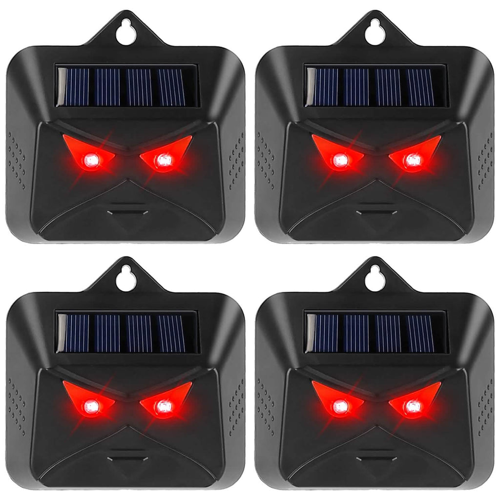 Lot de 4 : lampe solaire antiprédateur