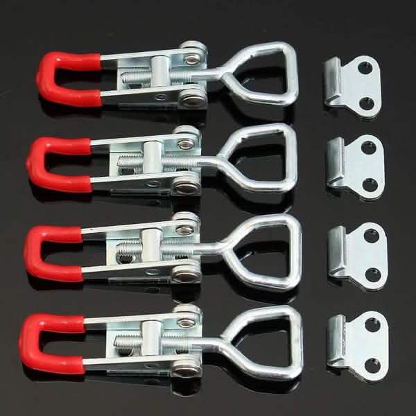 Lot de 4: Collier de serrage réglable pour boîtes et poignées de levier