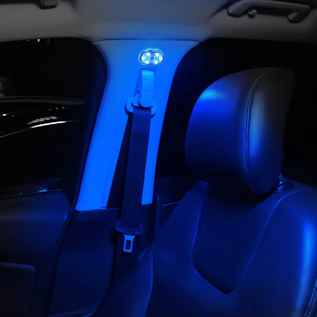 4 pièces : Lumière d'ambiance intérieure de voiture sans fil rechargeable par USB