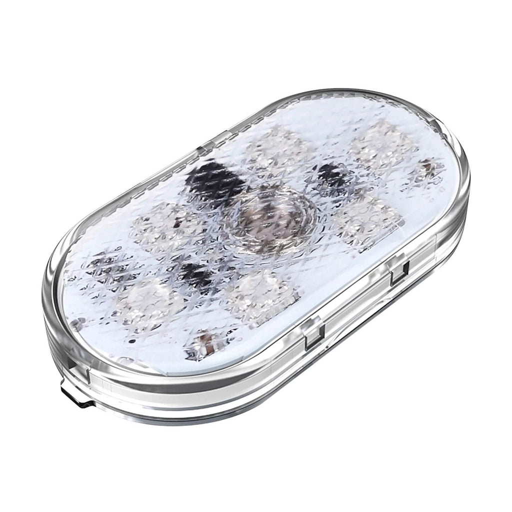 4 pièces : Lumière d'ambiance intérieure de voiture sans fil rechargeable par USB