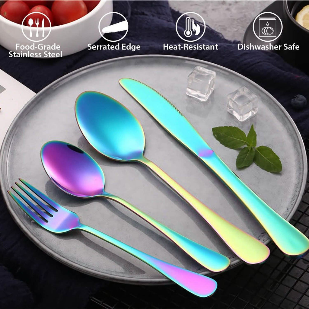 Lot de 4 pièces : Couverts de cuisine en acier inoxydable