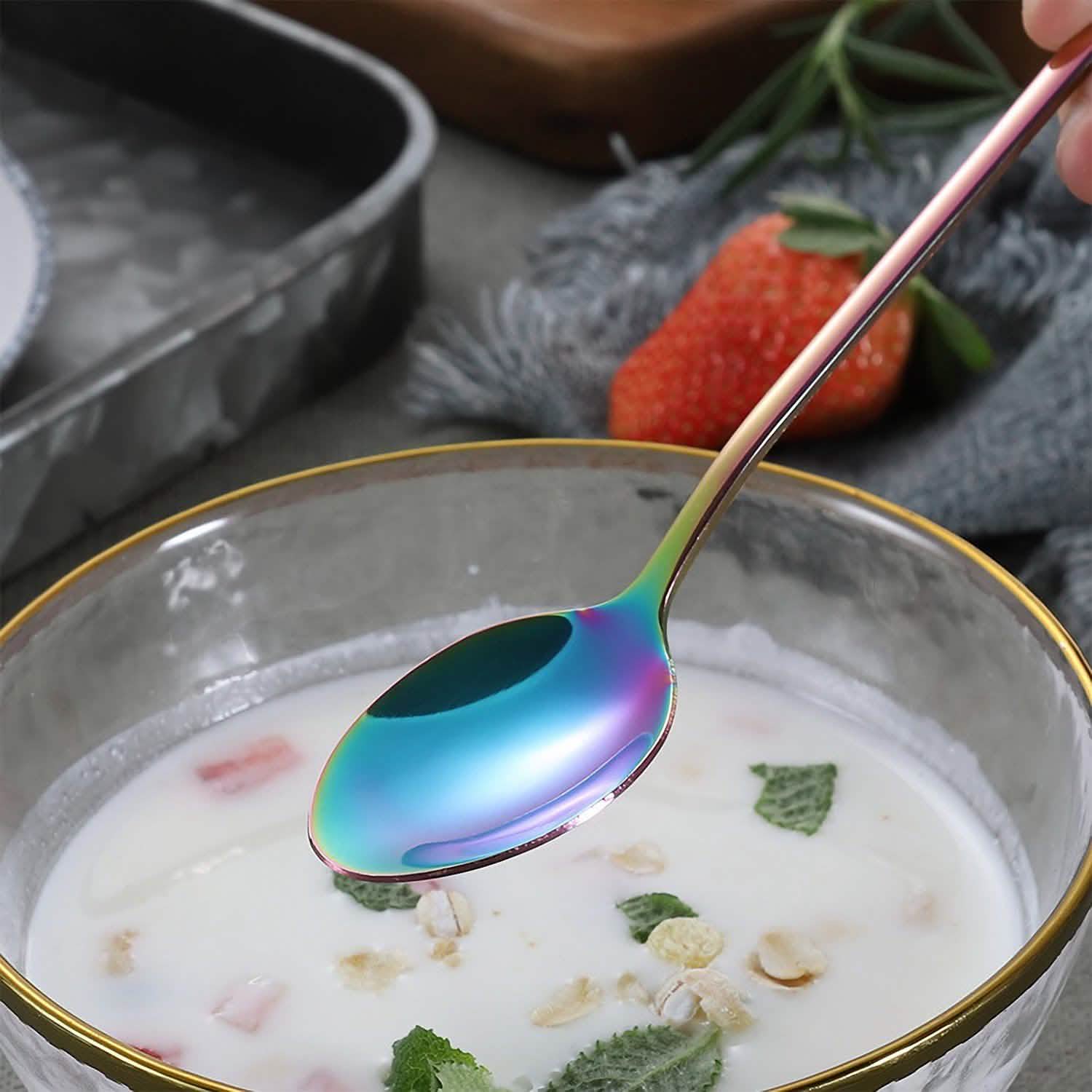 Lot de 4 pièces : Couverts de cuisine en acier inoxydable
