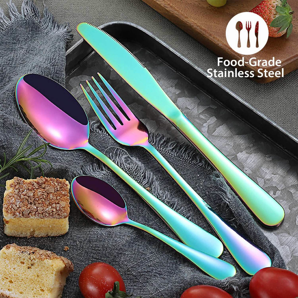 Lot de 4 pièces : Couverts de cuisine en acier inoxydable