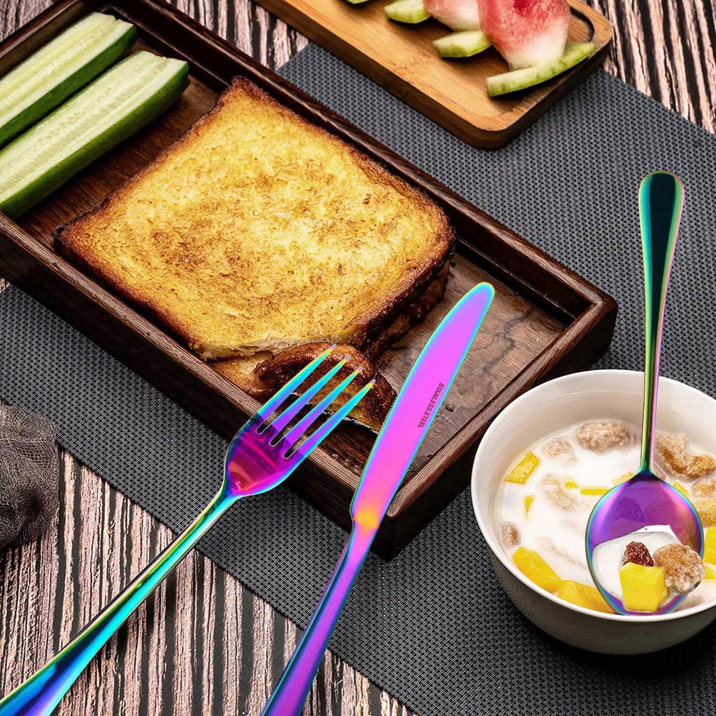 Lot de 4 pièces : Couverts de cuisine en acier inoxydable