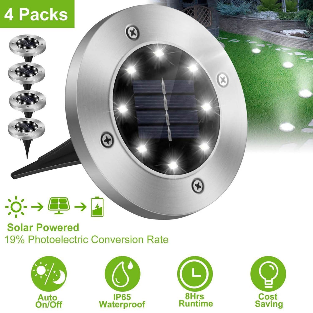 Lot de 4: Lampe solaire à planter