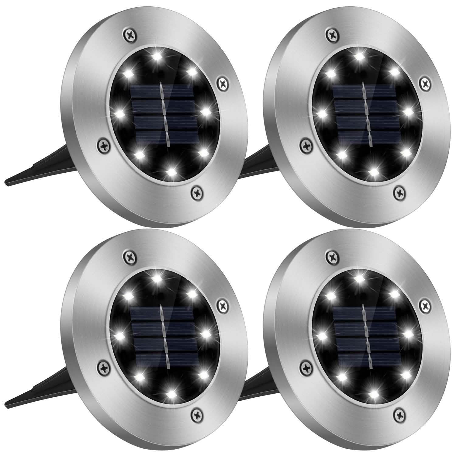 Lot de 4: Lampe solaire à planter