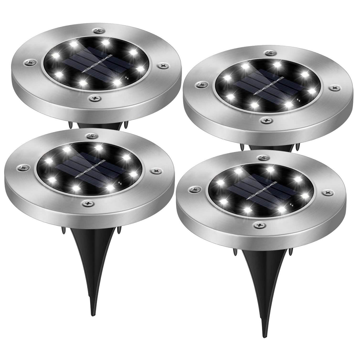 Lot de 4: Lampe solaire à planter