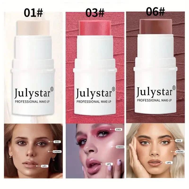 4 pièces : Kit de Contouring Crème Ultime - Bâtonnets Estompeurs Sans Couture avec Illuminateur, Fard à Joues et Bronzeur