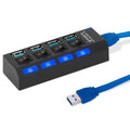 Adaptateur Hub USB 3.0 Haute Vitesse 4 Ports