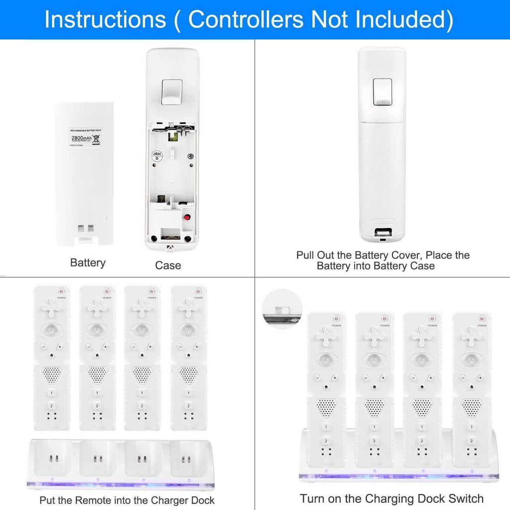 Station de charge pour 4 télécommandes