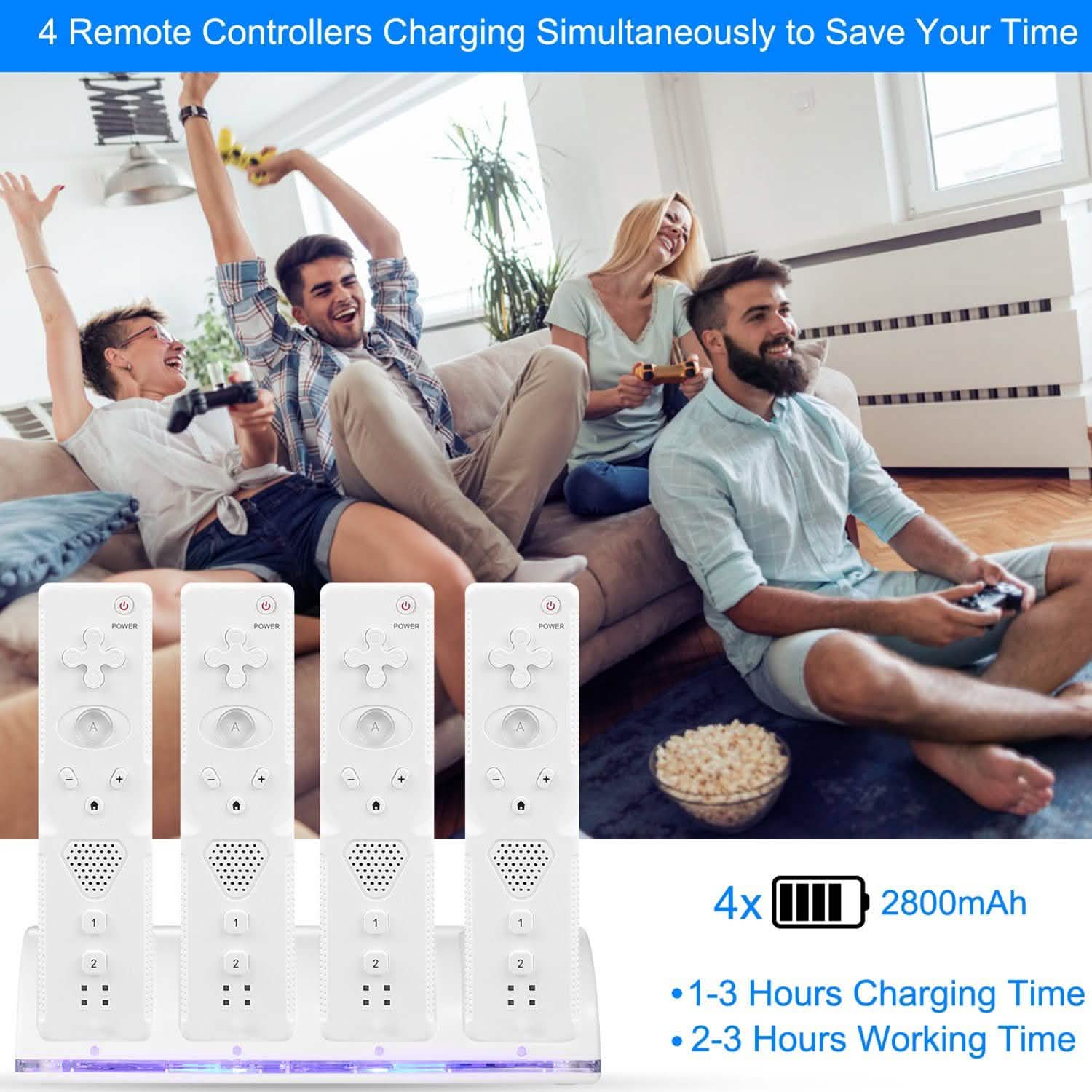 Station de charge pour 4 télécommandes