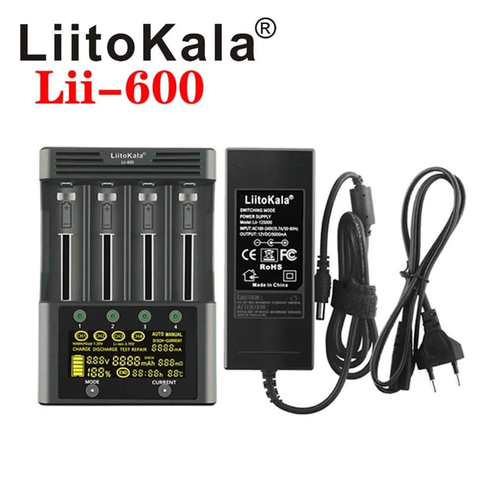 Chargeur de batterie à 4 emplacements de charge indépendants