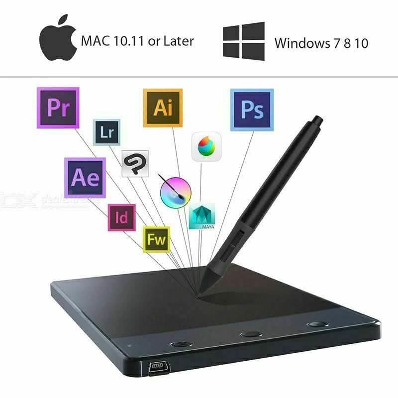 Tablette graphique USB anti-interférence 4 x 2.23"
