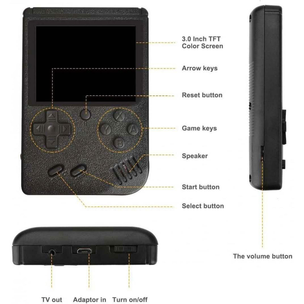 Console de jeu vidéo portable 400-en-1