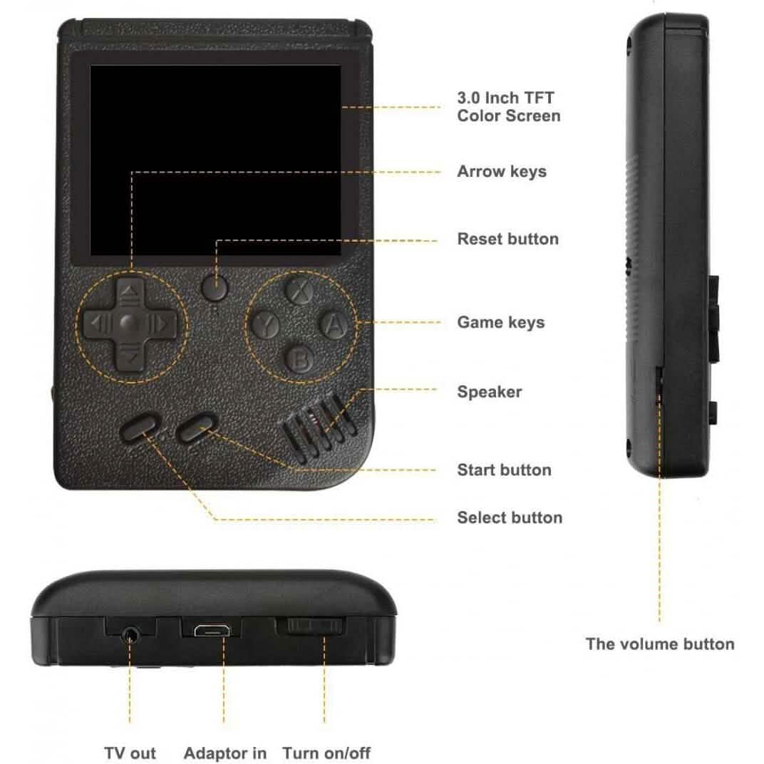 Console de jeu vidéo portable 400-en-1