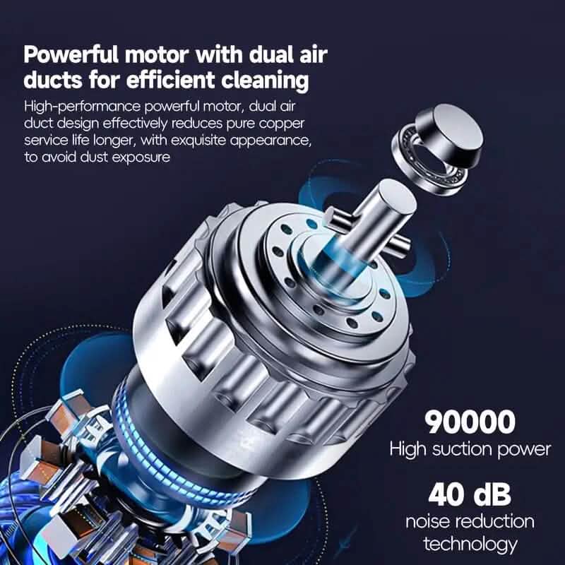 Aspirateur à main moteur à double turbine 4000 Pa