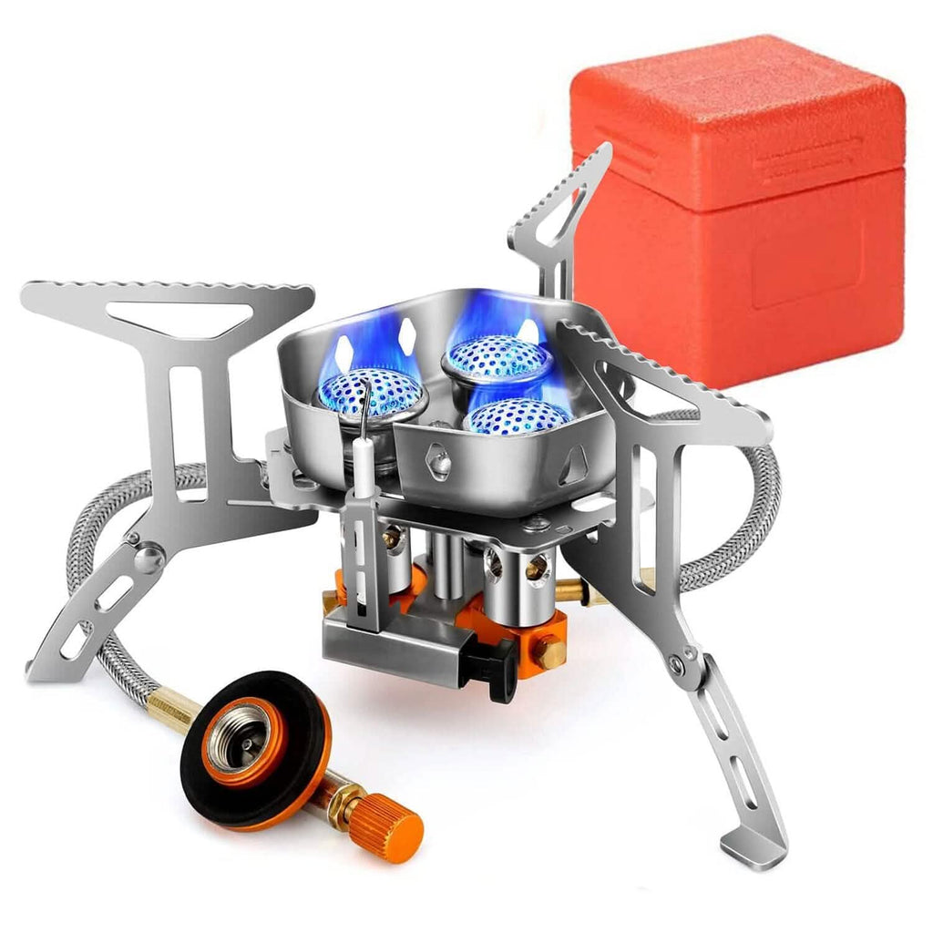 Réchaud de camping portable 4000W, pliable, puissant, pour la randonnée