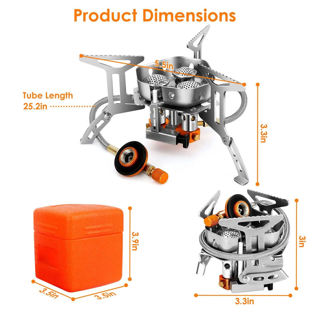 Réchaud de camping portable 4000W, pliable, puissant, pour la randonnée