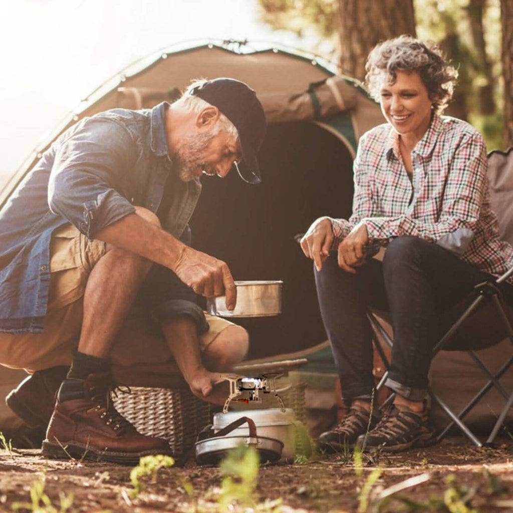 Réchaud de camping portable 4000W, pliable, puissant, pour la randonnée