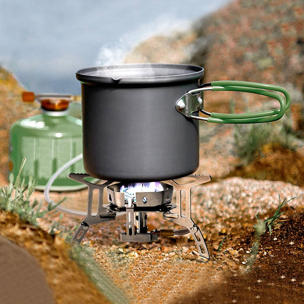 Réchaud de camping portable 4000W, pliable, puissant, pour la randonnée