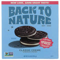 Biscuits Sandwich Crème Classique Back To Nature - Biscuits Végétaux à Base de Farine de Blé - Sans OGM, Sans Sirop de Maïs à Haute Teneur en Fructose, 255 g (Lot de 1)