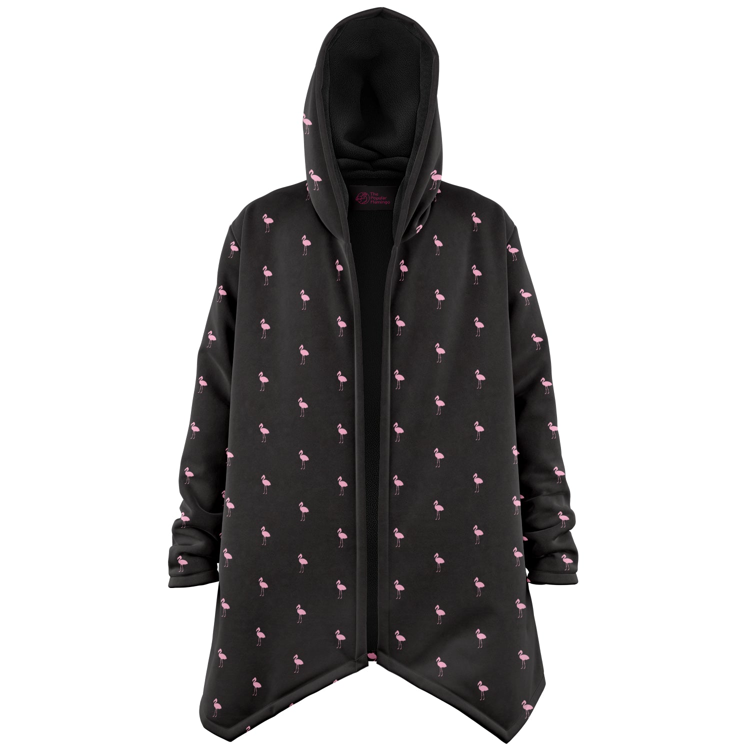 Sweat à capuche cape Flamingo Classique Noir