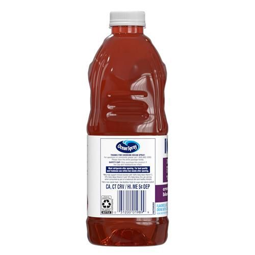 Boisson au jus aromatisée canneberge, bleuet et açaï Ocean Spray Immunité, boisson de soutien immunitaire avec antioxydants, vitamines C et E et zinc, bouteille de 1,77 L