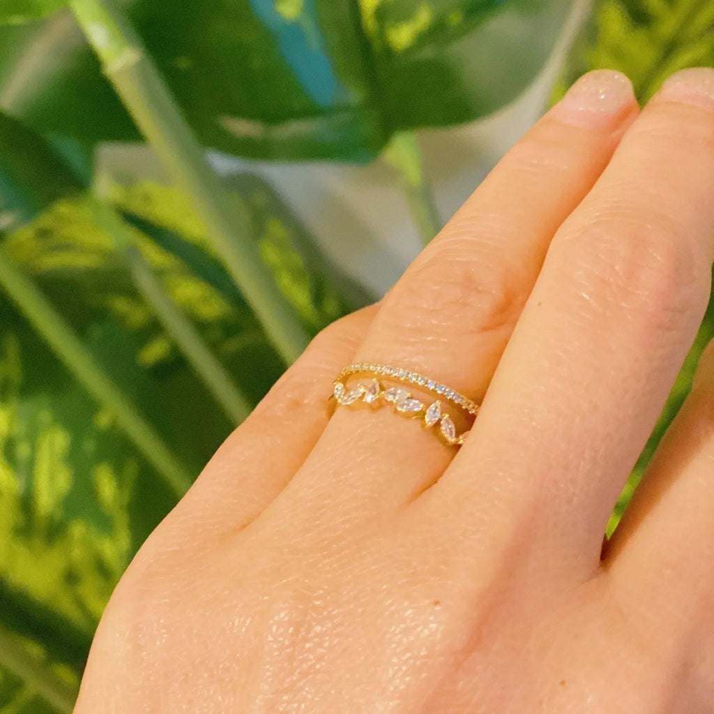 Bague sertie de bijoux Romance Française