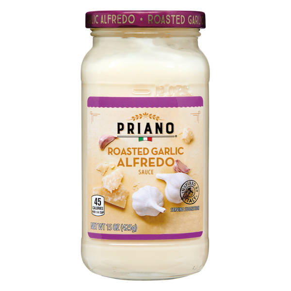 Sauce Alfredo Priano à l'ail rôti, 425 g