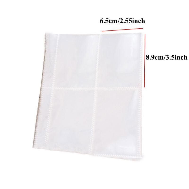 40/80 pochettes PVC porte-cartes pages d'album photo pochettes de rangement pour cartes porte-photo transparent pages d'album de 3/5 pouces pour scrapbooking, cadeau d'anniversaire pour couple