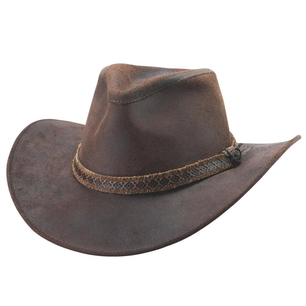 Bullhide Forsyth - Chapeau de cowboy en cuir (Liquidation)