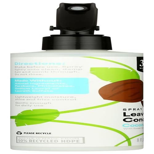 Whole Foods Market, Spray revitalisant sans rinçage à l'huile d'amande douce, parfum noix de coco, 236 ml