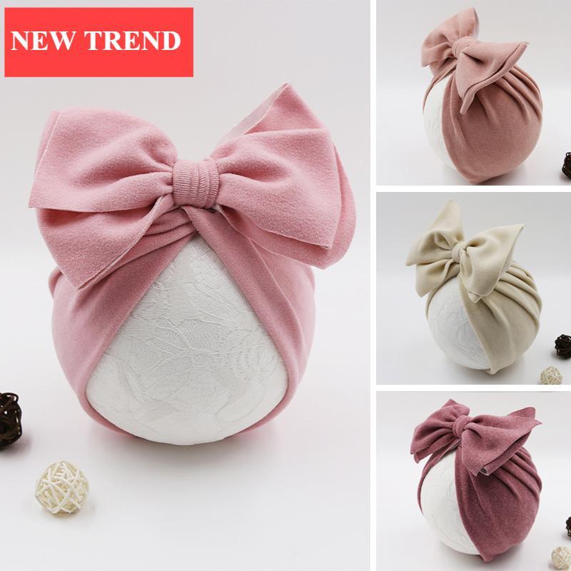 Jolis nœuds Chapeau bébé Noué Enfants Filles Nouveau-né Turban Doux Enfants Bébés Tout-petits Bonnet