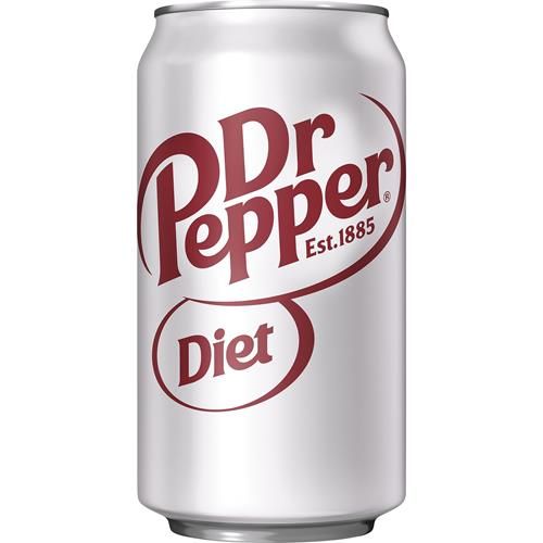 Boissons gazeuses Diet Dr Pepper, canettes de 355 ml, paquet de 12