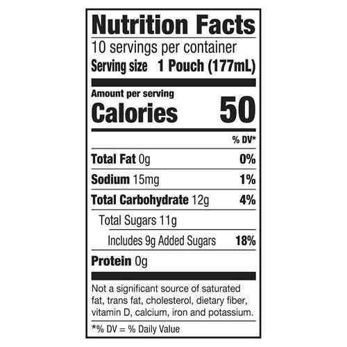 Boisson Capri Sun Moon Punch aromatisée aux cerises sauvages à base de concentré avec d'autres arômes naturels, boîte de 10 sachets de 17,7 cl