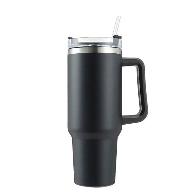 Gobelet isotherme réutilisable de 1,2 litre (40 oz) avec double paroi et poignée