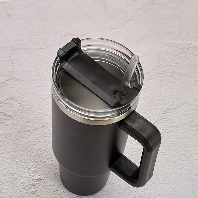 Gobelet isotherme réutilisable de 1,2 litre (40 oz) avec double paroi et poignée