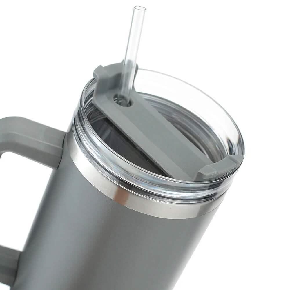 Gobelet isotherme réutilisable de 1,2 litre (40 oz) avec double paroi et poignée