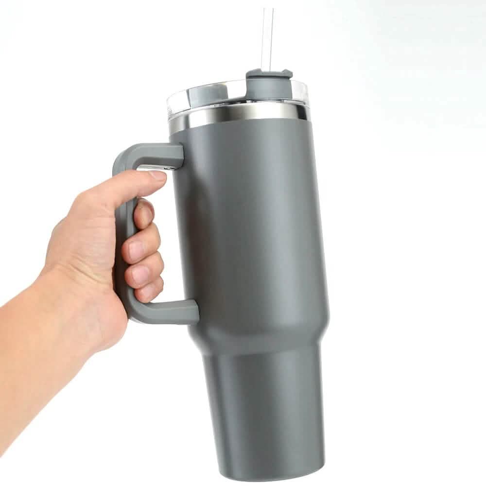 Gobelet isotherme réutilisable de 1,2 litre (40 oz) avec double paroi et poignée