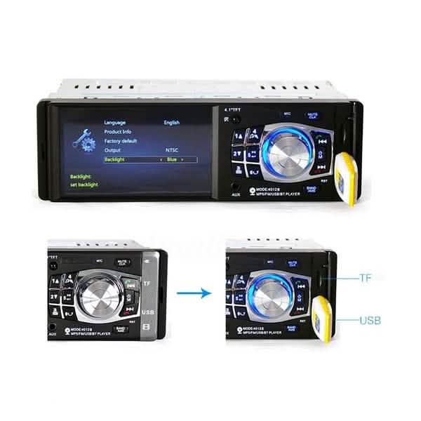 Lecteur MP5 de voiture Bluetooth 4,1"